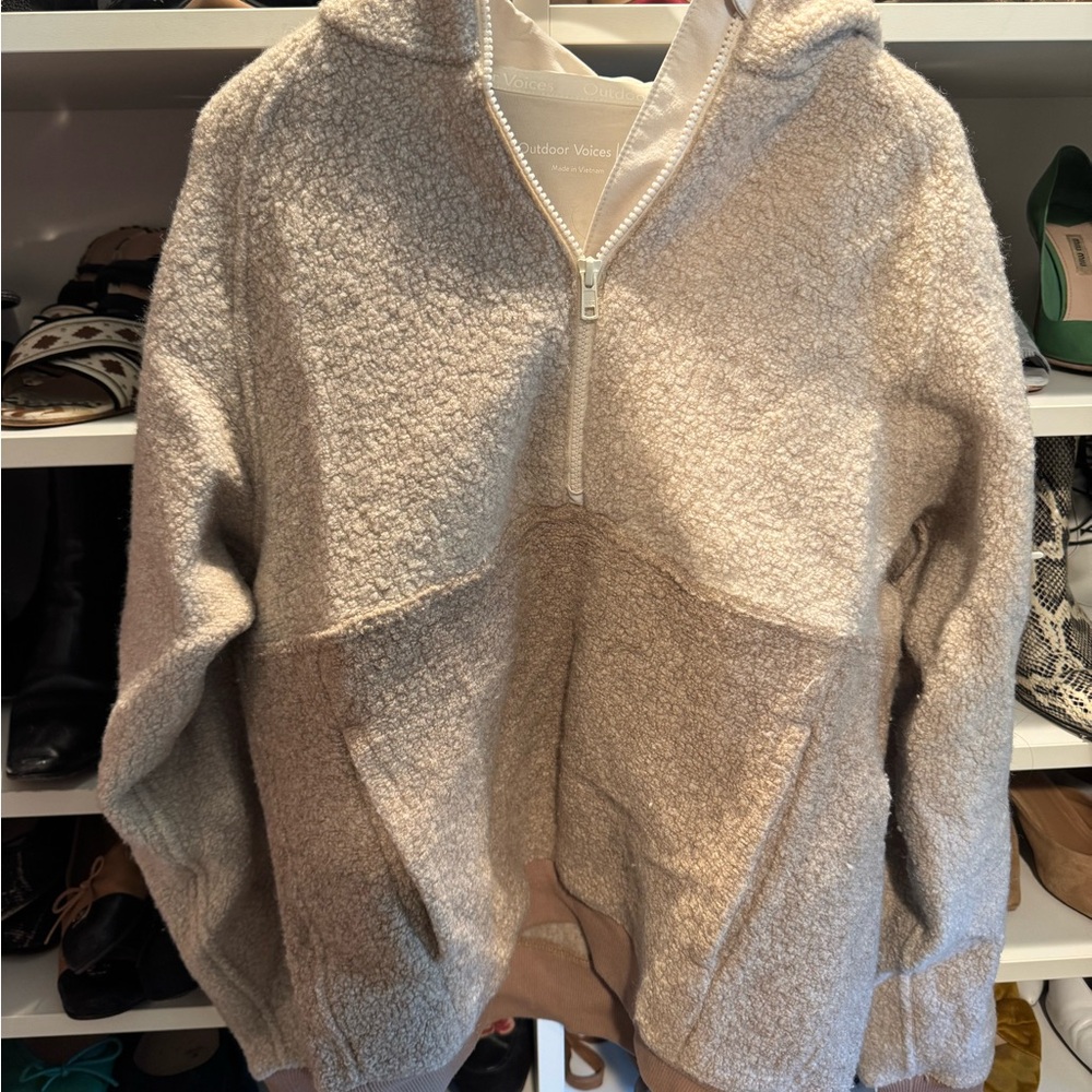 Outdoor Voices Colorblock Sherpa Hoodie